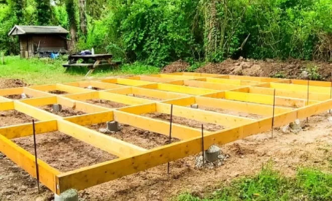 Réalisation d'un terrassement avec le montage d'un chalet a soissons, Crépy-en-Valois, ANTOINE MIRET
