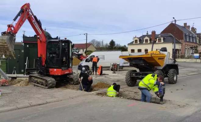 Réalisation de travaux d'assainissement, Crépy-en-Valois, ANTOINE MIRET